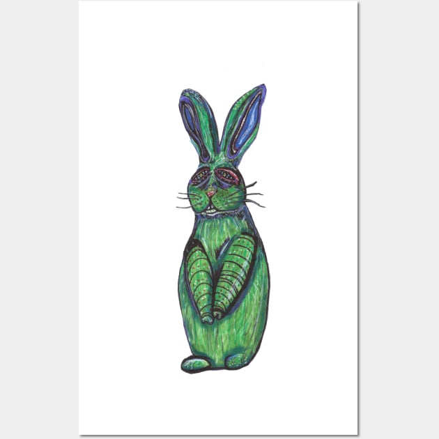 Tired Bunny Wall Art by Banshee Designs 